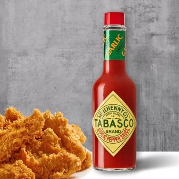 Molho de Pimenta Vermelha Suave com Alho Frasco Tabasco 60ml