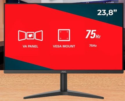 Monitor para PC AOC Série B1 24B1XHM 23,8” - LED Widescreen Full HD HDMI VGA