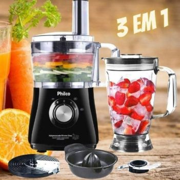 Multiprocessador de Alimentos Philco All In One Citrus Preto