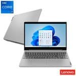 Notebook Lenovo, Intel Core i7-1165G7, 12GB, 256GB SSD, Tela de 15,6", Prata, IdeaPad 3i - 82MD000HBR