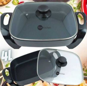 Panela Elétrica Quadrada Classic Home CH40 4L Preta - 127V