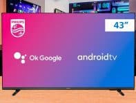 PHILIPS Smart TV 43" Full HD Android 43PFG6917/78, Google Assistant, Comando de Voz, HDR, 3 HDMI, Wifi 5G, Bluetooth 5.0, Dolby Atmos