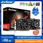 Placa de video RX 580 8GB JIESHUO