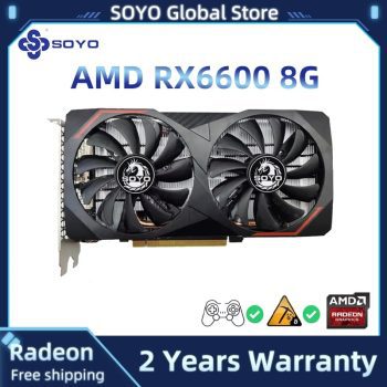 PLACA DE VÍDEO RX 6600 8GB SOYO Cupom