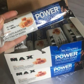 Power Protein Bar Caixa com 12 Unidades (492g) - Napolitano
