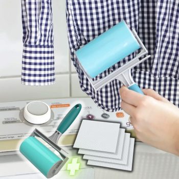 Rolo Adesivo Lavável para Roupas + 60 Lave Sem Manchar - Fun Clean by Flashlimp