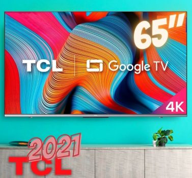 Smart TV 65” 4K UHD LED TCL 65P725 VA Wi-Fi - Bluetooth HDR Google Assistente Alexa 3 HDMI 2 USB