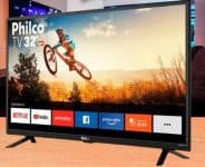 Smart TV LED 32" Philco PTV32G52S HD e Áudio Dolby Conversor Digital Integrado 2 HDMI 1 USB Wi-Fi com Netflix