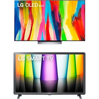 Smart Tv Lg 55" 4k Oled55c2 Evo 120hz G-Sync Freesync 4x Hdmi + Smart Tv Lg 32" Full Hd 32lq620 Wi-Fi Bluetooth