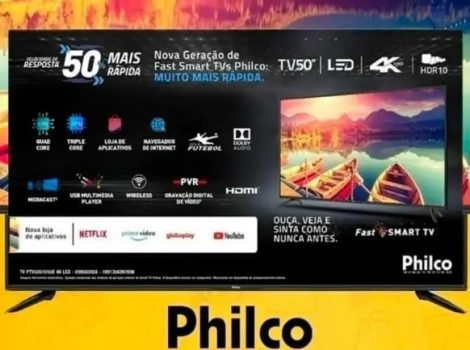 Smart TV Philco 50 4K LED UHD PTV50G70S - Bivolt