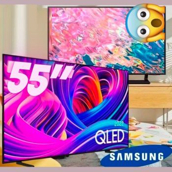 Smart TV QLED 55" 4K UHD 55Q60B Samsung com Modo Game, HDR, Wifi, Bluetooth, HDMI, USB, Som em Movimento, Tela sem limites, Design slim, Visual livre de cabos, Alexa built in e Google Assistente