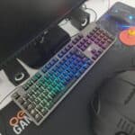 Teclado Mecânico LED RGB, Havit, KB492L, Abnt2, Switch Outemu Brown, Teclas Double Shot, Anti-Ghosting