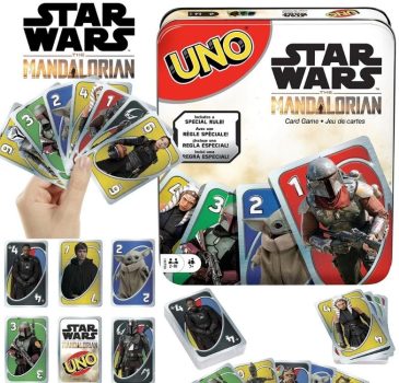 UNO Jogo de cartas Mandalorian, Multicolor, HJR23