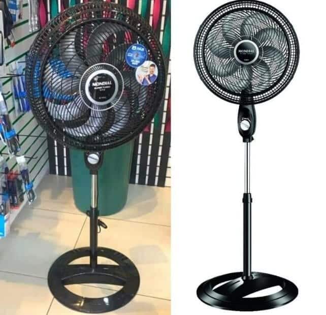 Ventilador De Coluna 40cm Mondial VTX-40C-8P Turbo Preto/Cinza - Promotop