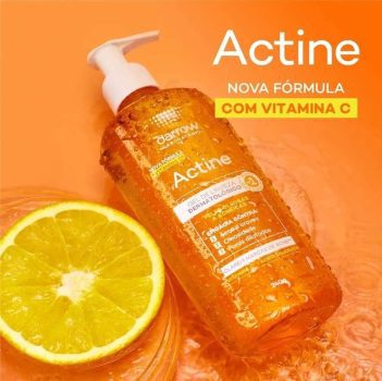 Actine Sabonete Líquido + Vit C, pele oleosa a acneira, Darrow - 140g Laranja