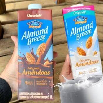 Almond Breeze, Alimento com Amêndoas, Rico em Vitamina E e D e Cálcio - 1L