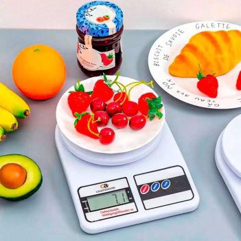 Balança Digital de Cozinha 10kg Branca - Casambiente
