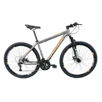 Bicicleta Mtb Aro 29 Alumínio Track Bikes Shimano 21 Marchas Laranja/Grafite