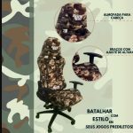 Cadeira Gamer Battle Red Nose Camuflada - Dazz