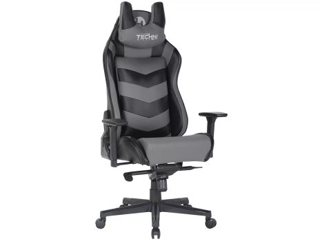 Cadeira Gamer Techni Sport Reclinável Giratória - Preta e Cinza TS61