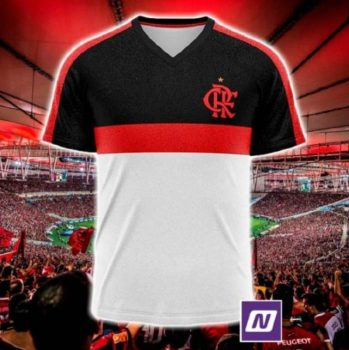 Camiseta Flamengo Bounce Masculina - Branco