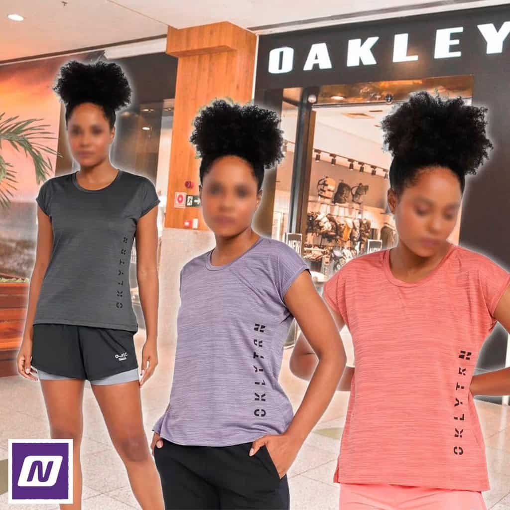 Preços baixos em Camisetas femininas Oakley