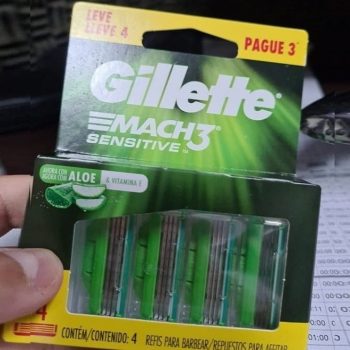 Carga para Aparelho de Barbear Gillette Mach3 Sensitive Leve 4 Pague 3