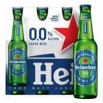 Cerveja Heineken Zero Álcool Long Neck 330ml - Pack com 6 Unidades