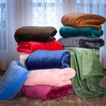 Cobertor Flannel Colors com Borda em Percal - Casa e Conforto ( 4 tamanhos )