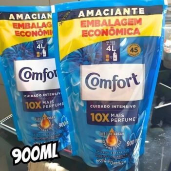 Comfort Amaciante Concentrado Frescor Intenso 900 Ml Refil