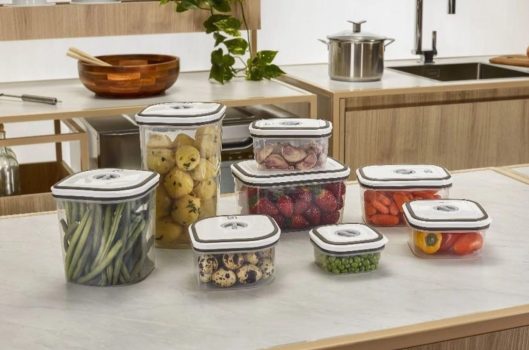 Conjunto de Potes Herméticos de Plástico 8 Unidades - Electrolux