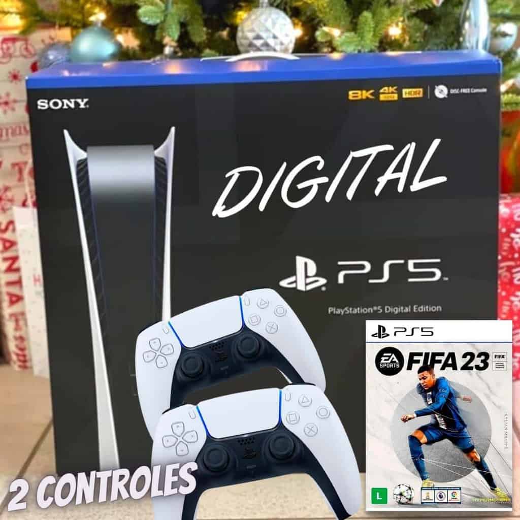 Vídeo Game PS5 Playstation 5 Fifa 23 Com 2 Controles Sony em