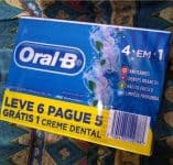 Creme Dental Oral-B 4 em 1 - 70g Leve 6 Pague 5