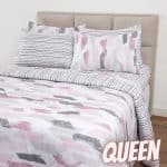 Enxoval Cama Queen Andressa 7 Peças 100% Algodão - Casa e Conforto