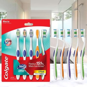 Escova Dental Colgate 360º 5unid