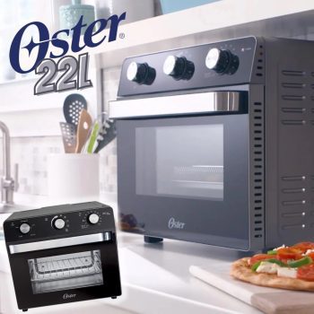 Forno Elétrico e Fryer 2 em 1 Oster 22L Preto