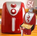 Fritadeira Elétrica Sem Óleo Vermelha 5,0l Fun Kitchen - 110v