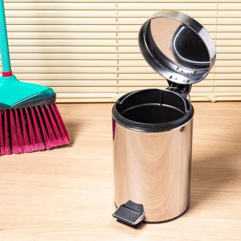 Kit com 2 Lixeiras Inox 3 Litros