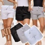 Kit com 3 Shorts de Moletom Style Feminino