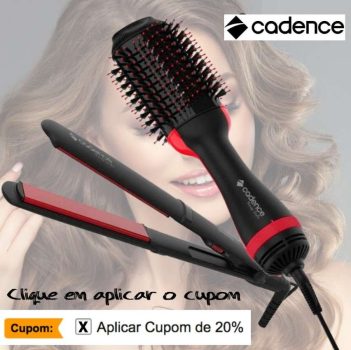 Kit Rouge Style Cadence - Escova Secadora e Prancha Alisadora