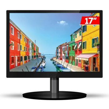 MONITOR PCTOP 17" LED VGA VESA HDMI - MLP170HDMI, Preto