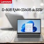 Notebook Lenovo IdeaPad 3i i5-1135G7 8GB 256GB SSD Placa de Vídeo Intel Iris Xe Windows 11 15.6", Cinza, 82MD0007BR