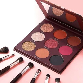 Paletas de Sombras, 9 Shades, Mariana Saad, Océane, Océane, 5 Opacas (Pumpkin, Dark Brown, Wine, Soft Brown E Black) 4 Cintilantes (Dust, Crystal, Cranberry E Gold), Única