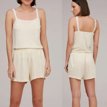 Pijama Curto Feminino Estampado - hering