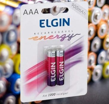Pilha recarregável Aaa 900mah com 2 unidades Elgin
