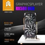 Placa de Vídeo Graphicsplayer RX 580 8GB 2048SP