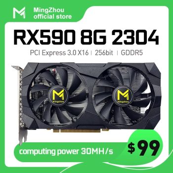 Placa de Vídeo MingZhou RX 590 8GB