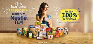 Promoção Quer Bem-Estar e dinheiro de Volta Nestlé - 100% de Cashback