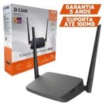 Roteador D-Link 300Mbps, Dual Antena 5dBi, IPv6, Modo Repetidor, Bivolt, Preto - DIR-615