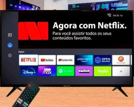 Smart TV 43” Full HD DLED Rig Vizzion LE43DF20 – IPS Wi-Fi 2 HDMI 2 USB